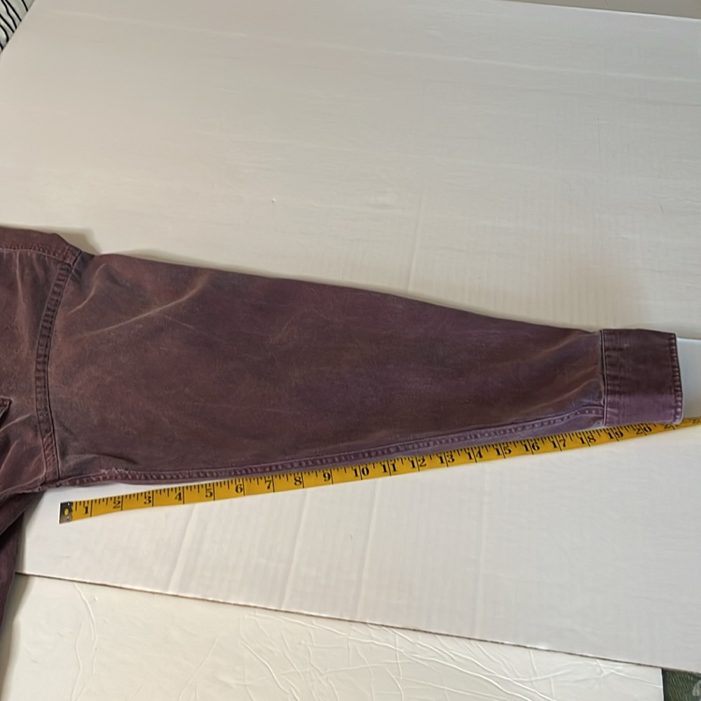 GH BASS & Co purple Compass Denim long sleeve button down men’s size L (16.5) - Picture 12 of 14
